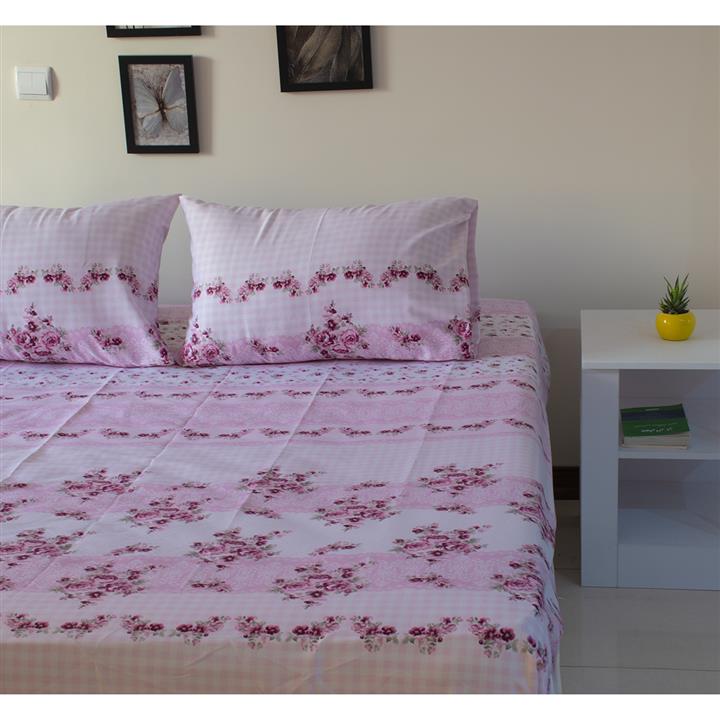 سرویس ملحفه بومرنگ مدل Flor-180 دونفره 3 تکه
